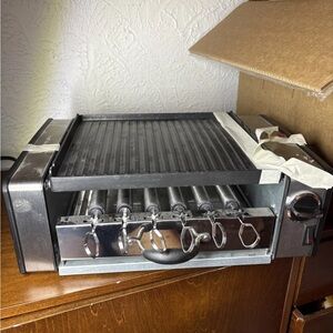 Cuisinart GC-15 Griddler Compact Grill Centro & Hot Dog & Kebab Roller FREESHIP